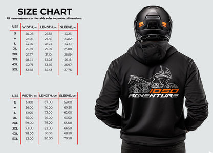 KTM 1050 Adventure Hoodie - Motorcycle Sweatshirt for ADV Riders