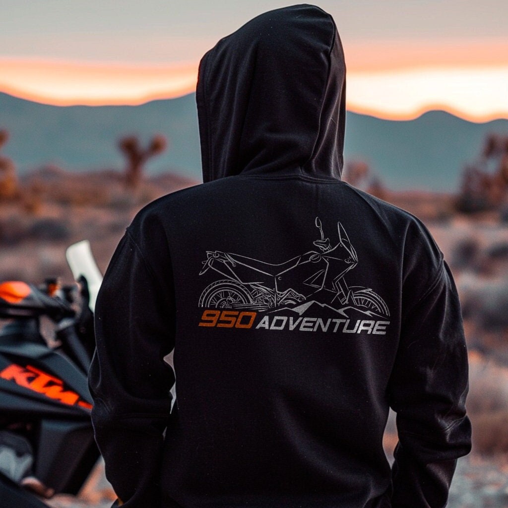 KTM 950 Adventure Hoodie - Motorcycle Sweatshirt for ADV Riders