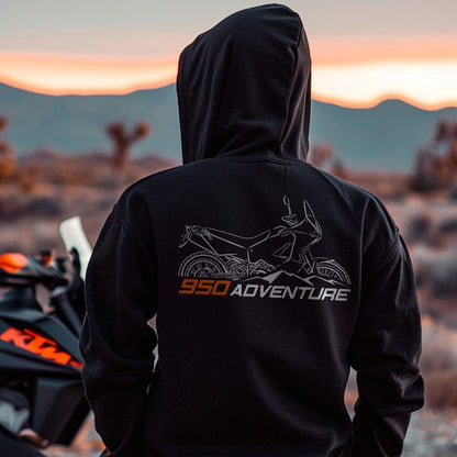 KTM 950 Adventure Hoodie - Motorcycle Sweatshirt for ADV Riders