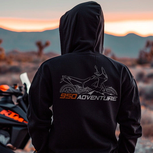 KTM 950 Adventure Hoodie - Motorcycle Sweatshirt for ADV Riders