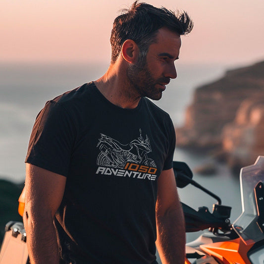 KTM 1050 Adventure T-Shirt - Motorcycle Tee Shirt for ADV Riders