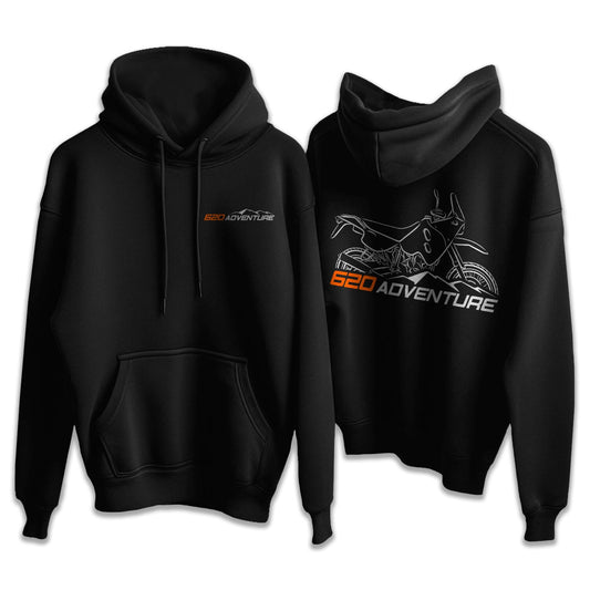 KTM 620 LC4 Adventure Hoodie - Motorcycle Sweatshirt for ADV Riders