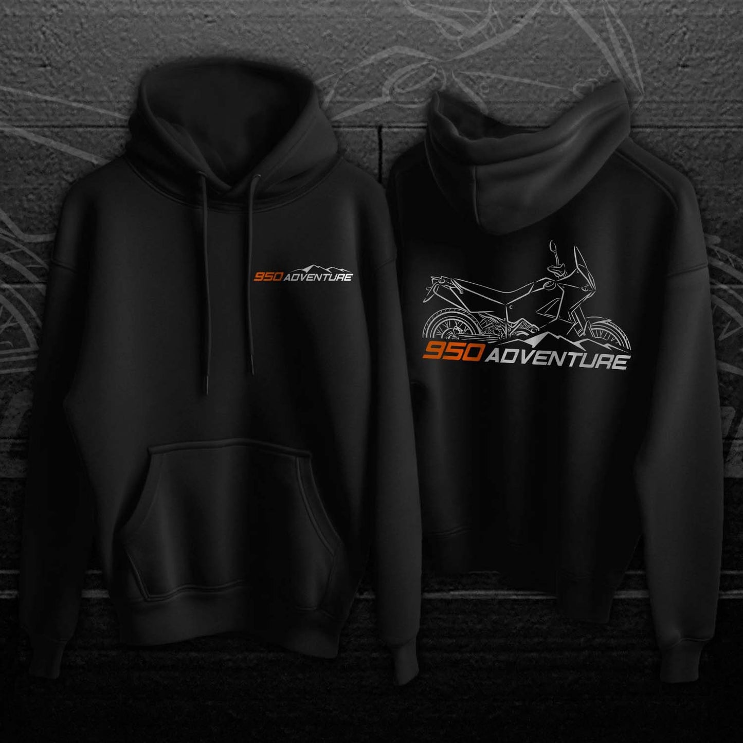KTM 950 Adventure Hoodie - Motorcycle Sweatshirt for ADV Riders