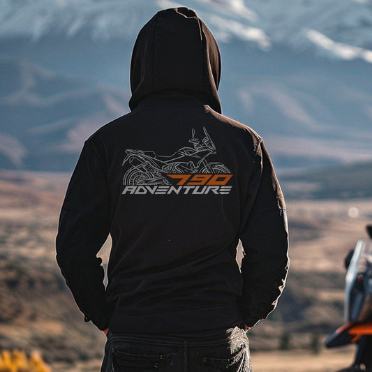 KTM 790 Adventure Hoodie - Motorcycle Sweatshirt for ADV Riders