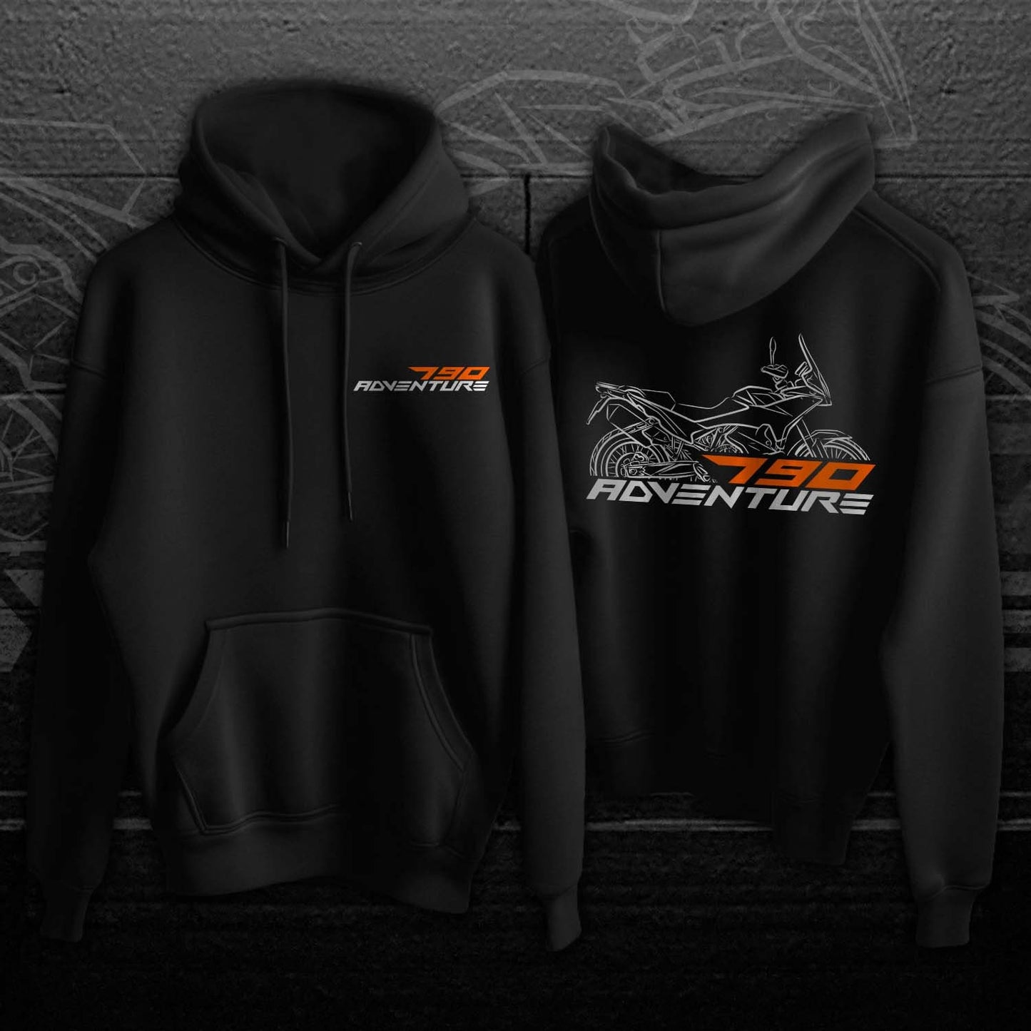 KTM 790 Adventure Hoodie - Motorcycle Sweatshirt for ADV Riders