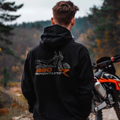 KTM 990 Adventure Hoodie - Motorcycle Sweatshirt for ADV Riders
