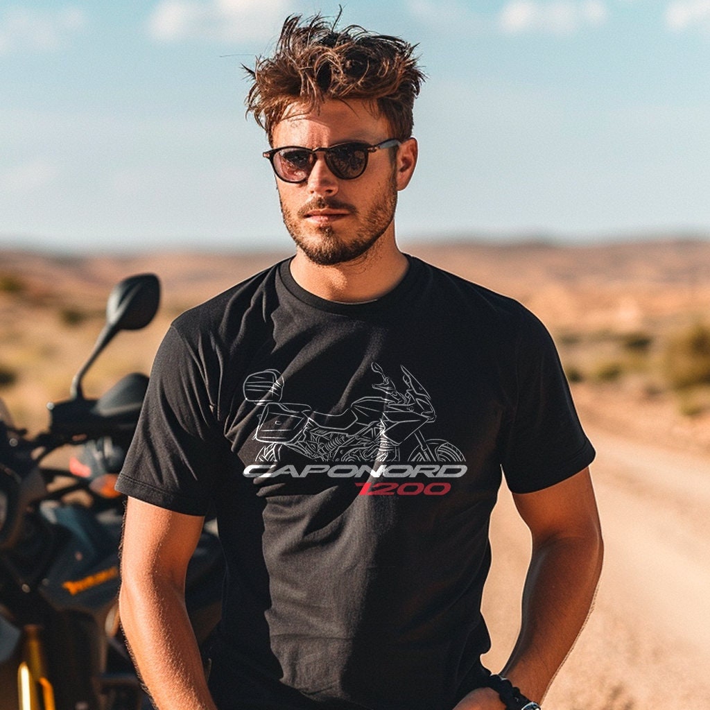 Aprilia Caponord 1200 T-Shirt - Motorcycle Tee Shirt for ADV Riders