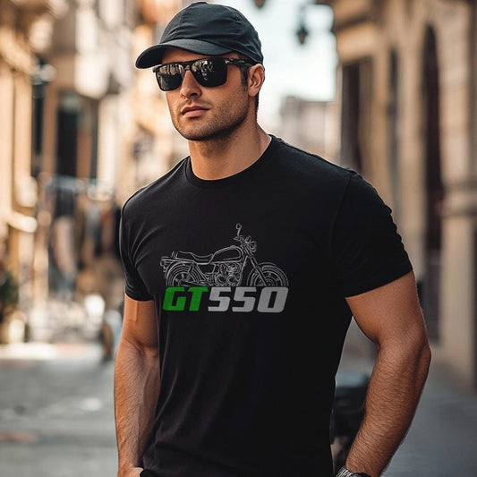 Kawasaki Z550G & GT550 Inspired T-Shirt - Motorcycle Tee Shirt for Riders