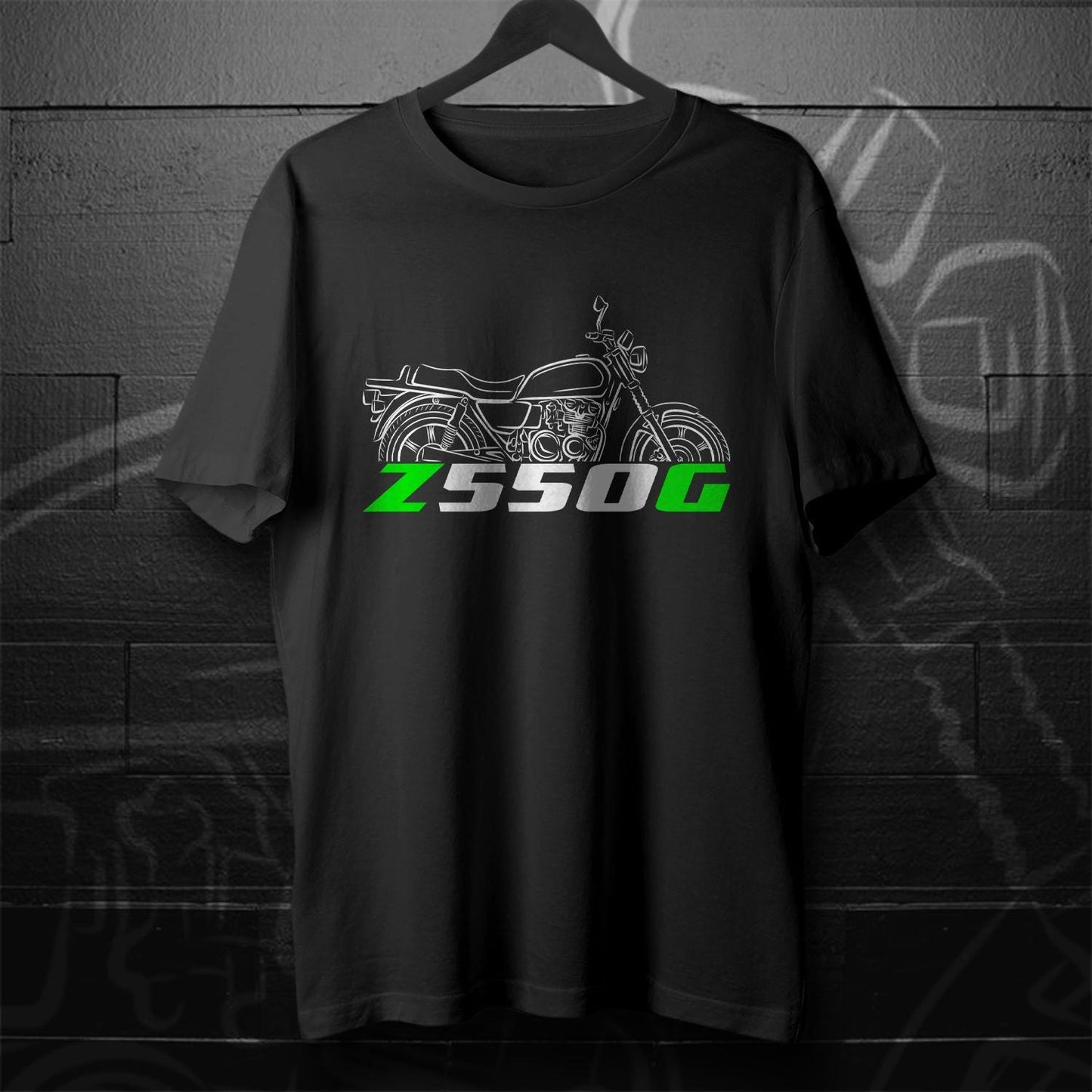 Kawasaki Z550G & GT550 Inspired T-Shirt - Motorcycle Tee Shirt for Riders
