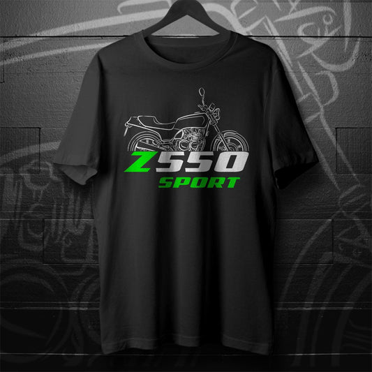 Kawasaki Z550 & KZ550 Sport Inspired T-Shirt - Motorcycle Tee Shirt for Riders