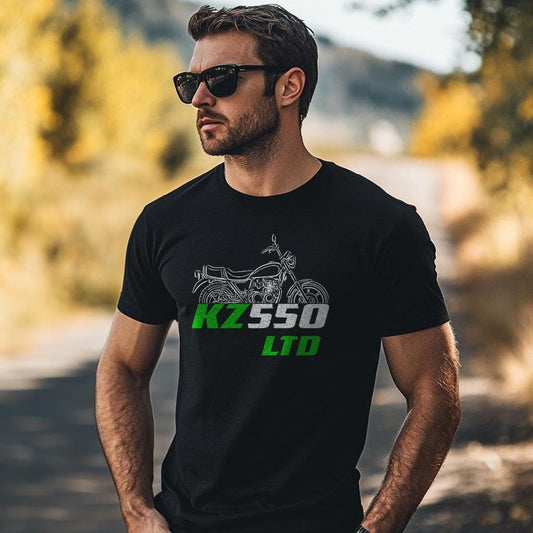 Kawasaki Z550 & KZ550 LTD Inspired T-Shirt - Motorcycle Tee Shirt for Riders