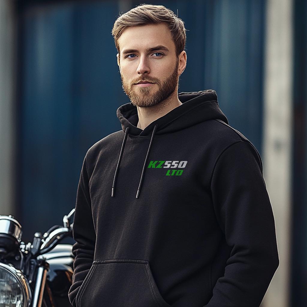 Kawasaki Z550 & KZ550 LTD Inspired Hoodie - Motorcycle Sweatshirt for Riders
