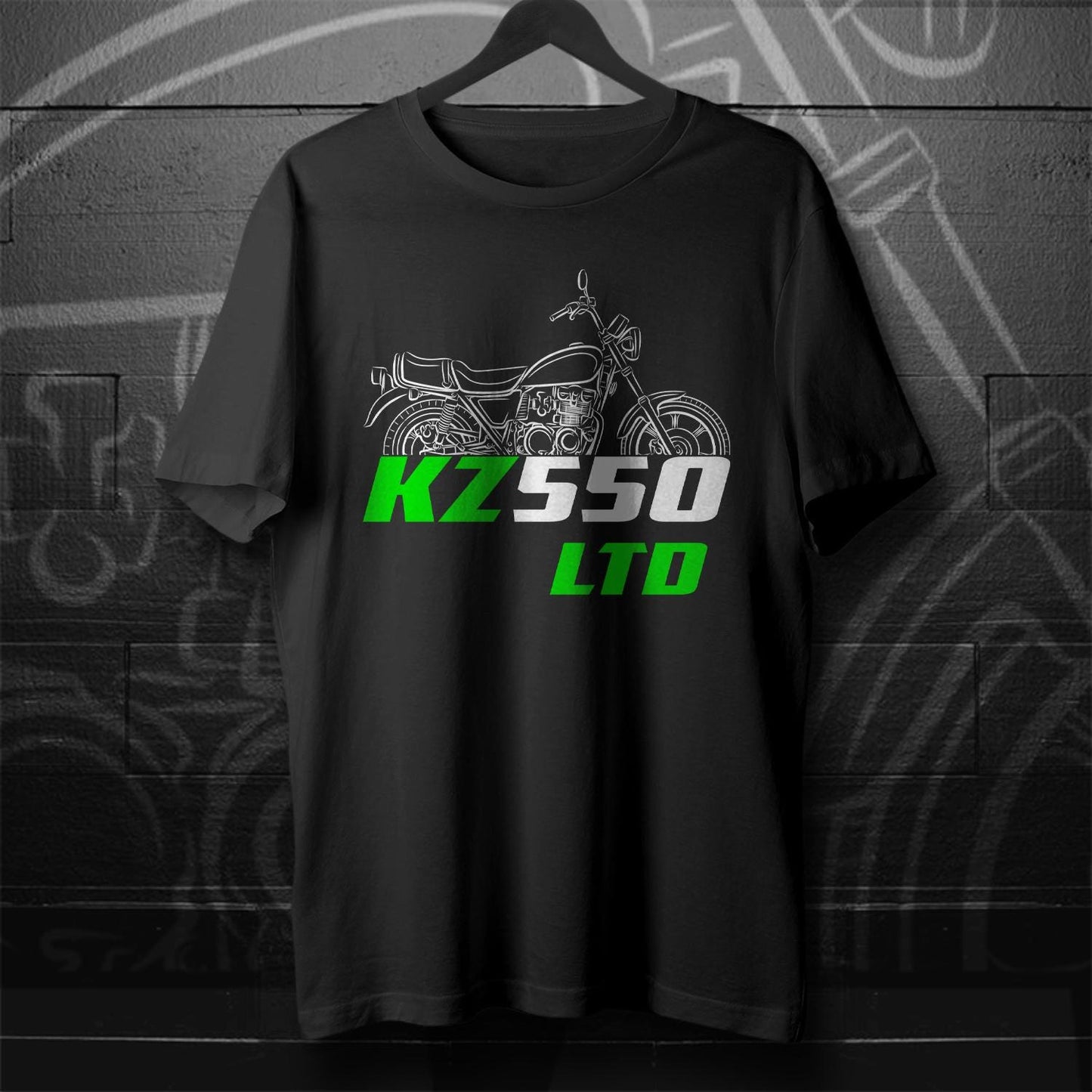 Kawasaki Z550 & KZ550 LTD Inspired T-Shirt - Motorcycle Tee Shirt for Riders