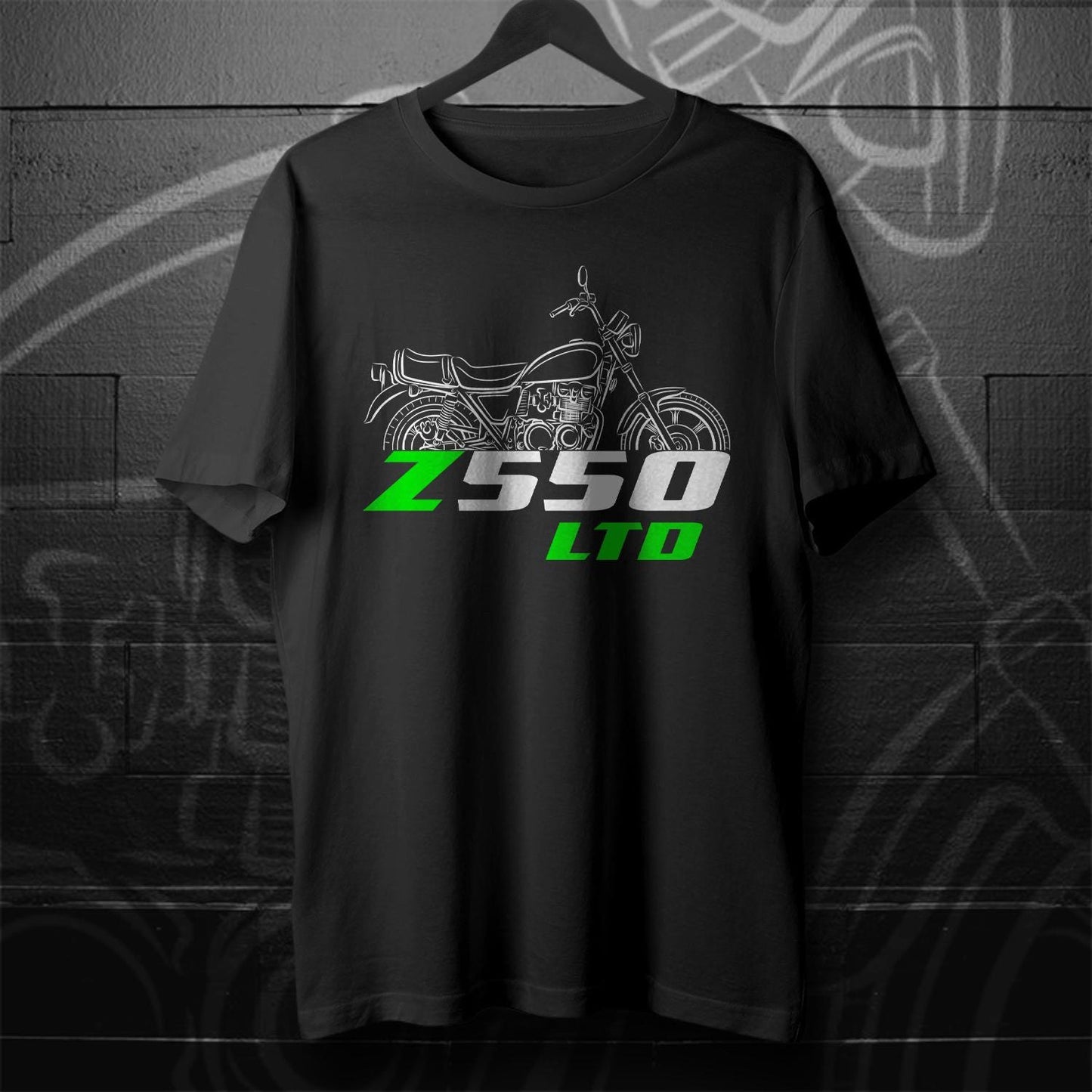 Kawasaki Z550 & KZ550 LTD Inspired T-Shirt - Motorcycle Tee Shirt for Riders