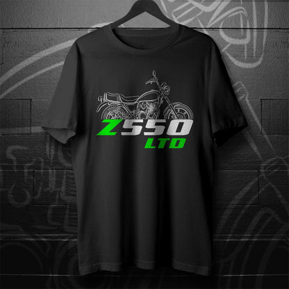 Kawasaki Z550 & KZ550 LTD Inspired T-Shirt - Motorcycle Tee Shirt for Riders