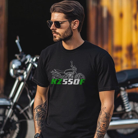 Kawasaki Z550 & KZ550 F Inspired T-Shirt - Motorcycle Tee Shirt for Riders