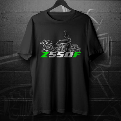 Kawasaki Z550 & KZ550 F Inspired T-Shirt - Motorcycle Tee Shirt for Riders