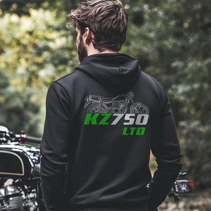 Kawasaki Z750 LTD & KZ750 LTD Inspired Hoodie - Motorcycle Sweatshirt for Riders