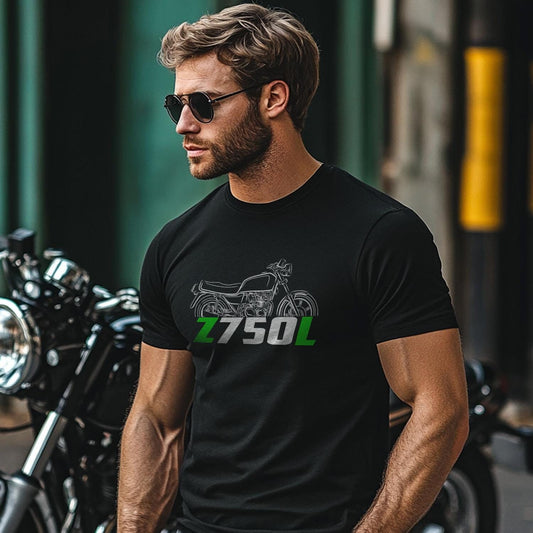 Kawasaki Z750L & KZ750L 1981-1982 Inspired T-Shirt - Motorcycle Tee Shirt for Riders