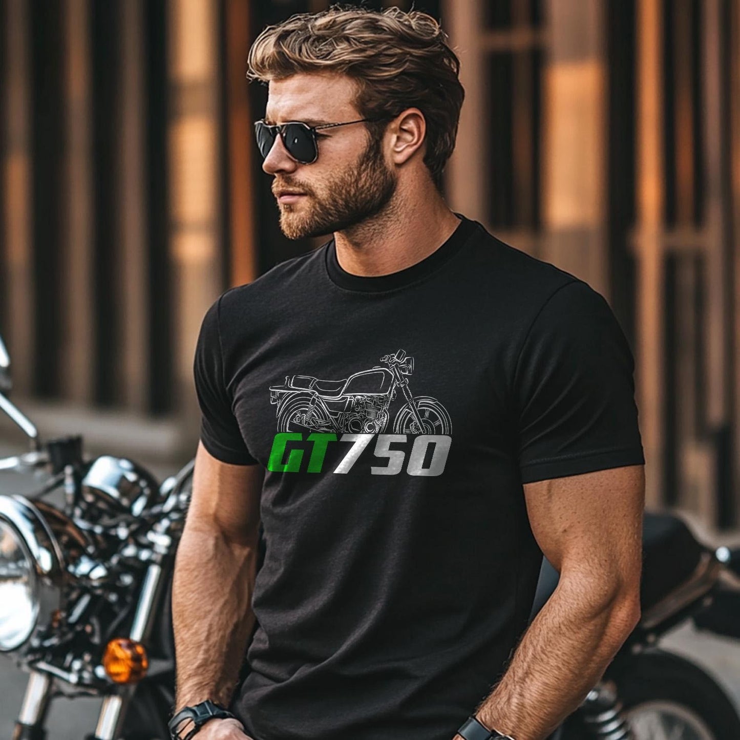 Kawasaki Z750 GT | KZ750 GT & GT750 Inspired T-Shirt - Motorcycle Tee Shirt for Riders