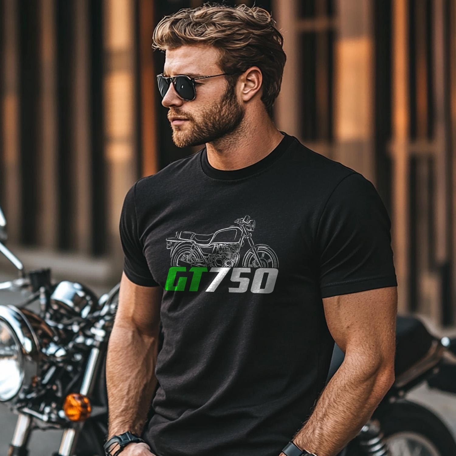 Kawasaki Z750 GT | KZ750 GT & GT750 Inspired T-Shirt - Motorcycle Tee Shirt for Riders