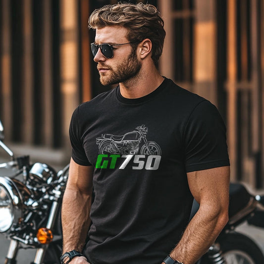 Kawasaki Z750 GT | KZ750 GT & GT750 Inspired T-Shirt - Motorcycle Tee Shirt for Riders