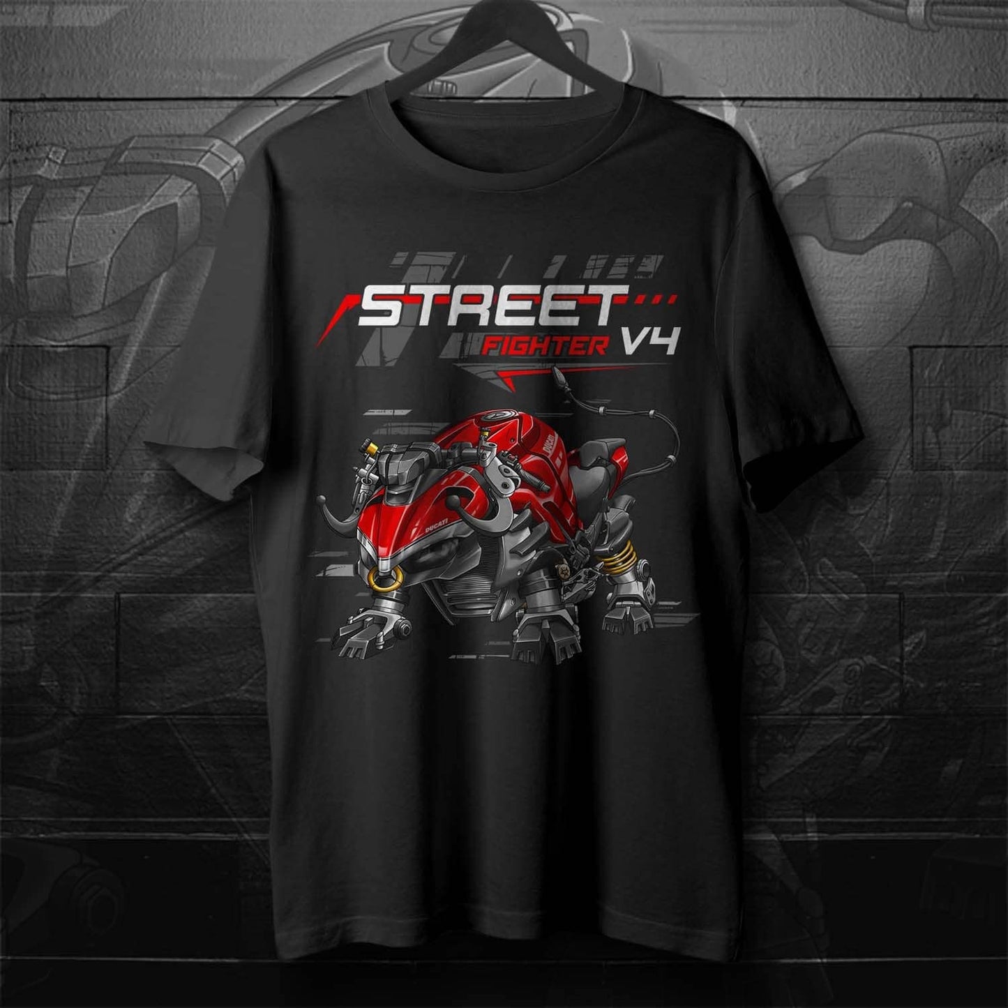 Ducati Streetfighter V4 T-Shirt - Motorcycle Tee Shirt for Riders