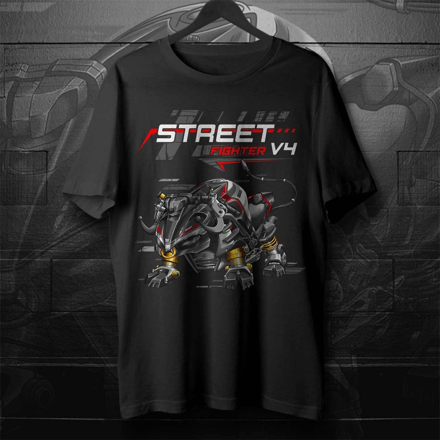 Ducati Streetfighter V4 T-Shirt - Motorcycle Tee Shirt for Riders