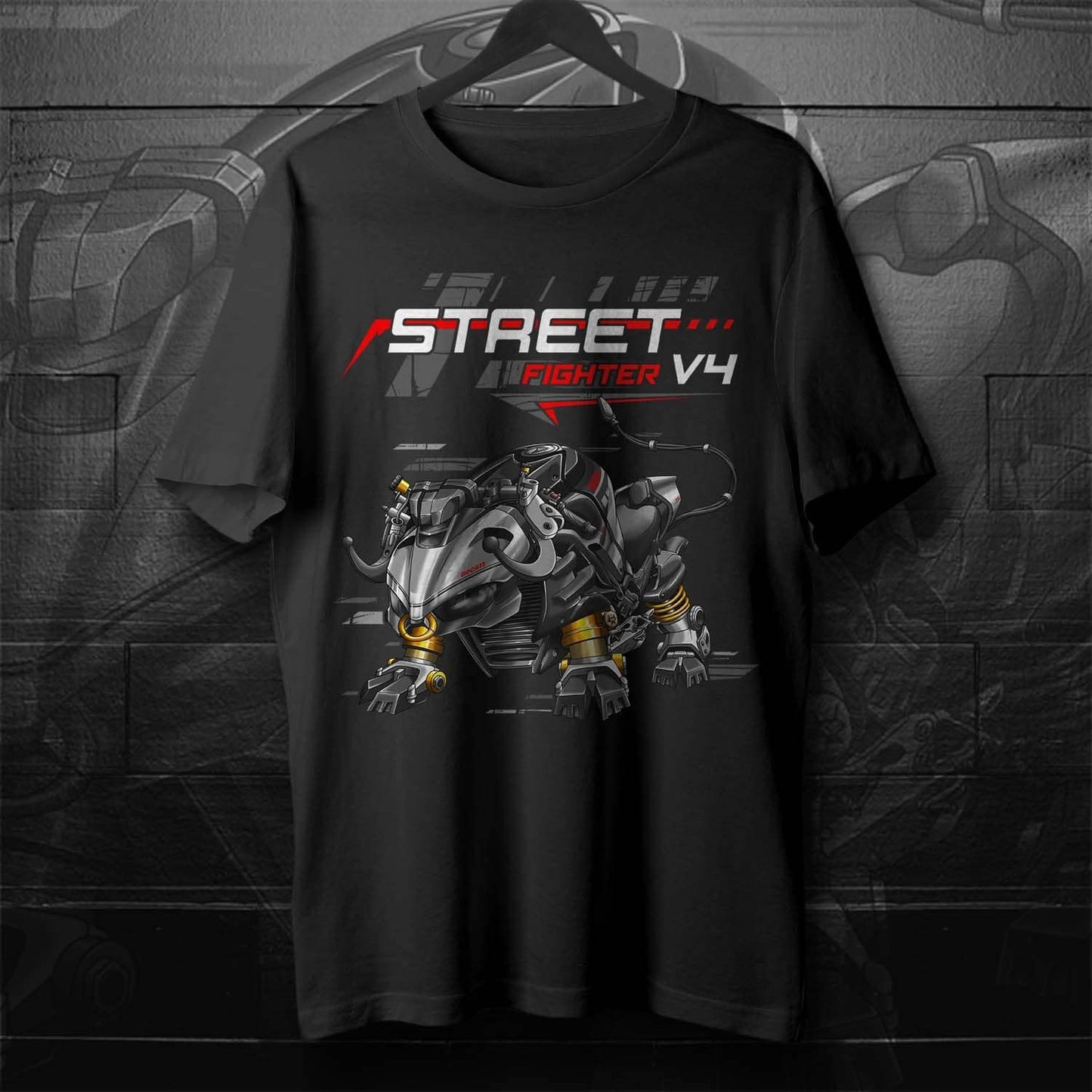 Ducati Streetfighter V4 T-Shirt - Motorcycle Tee Shirt for Riders