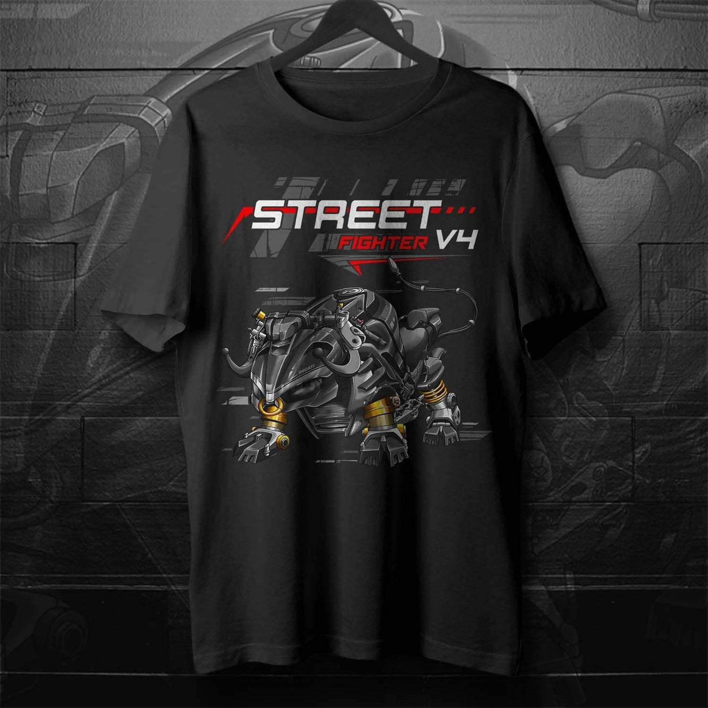 Ducati Streetfighter V4 T-Shirt - Motorcycle Tee Shirt for Riders
