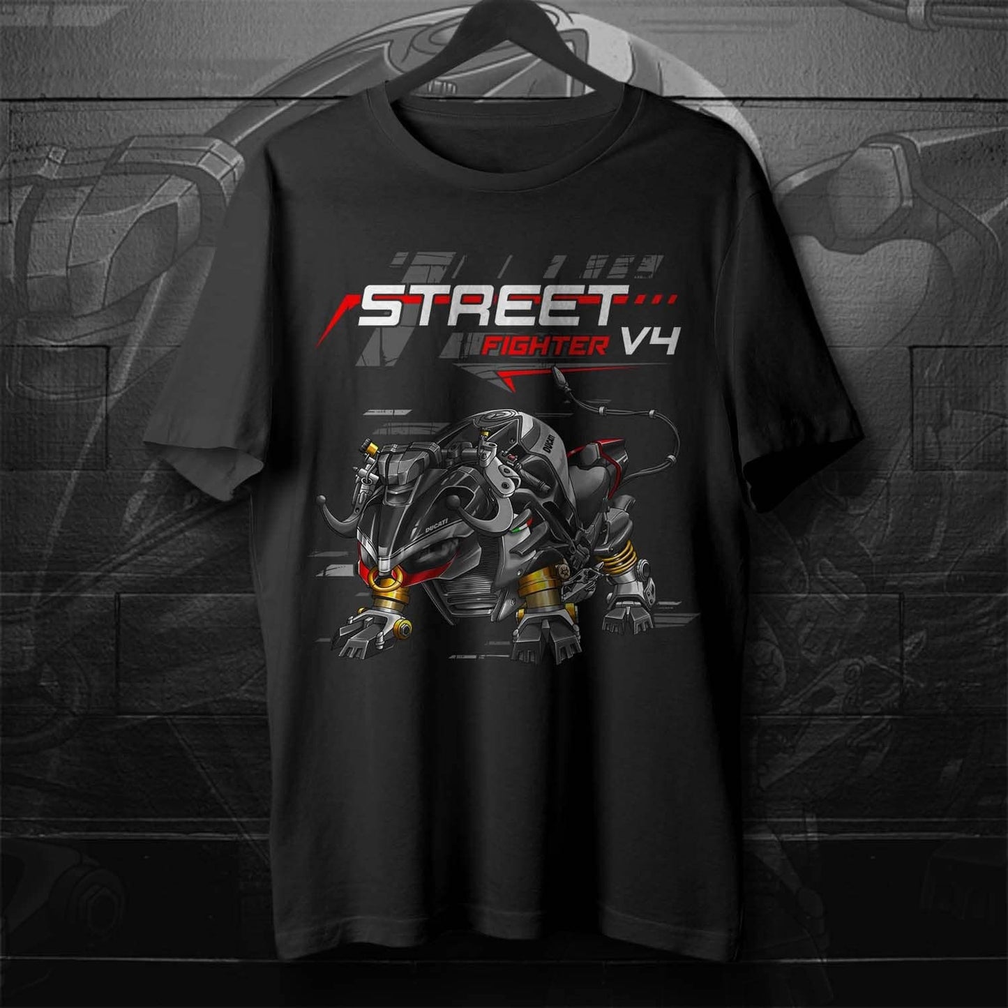 Ducati Streetfighter V4 T-Shirt - Motorcycle Tee Shirt for Riders