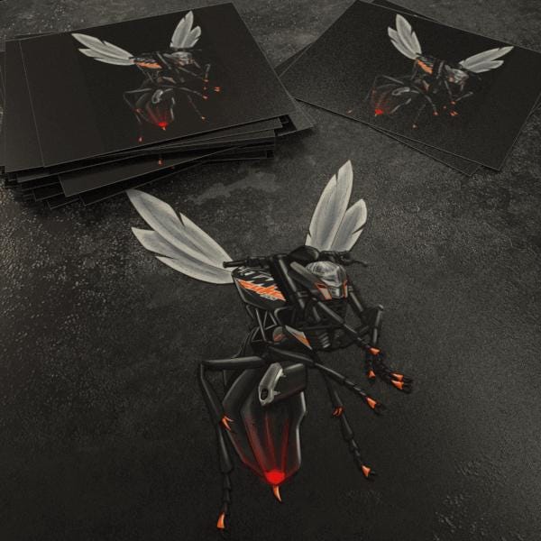 KTM Duke 200 Inspired Stickers - Set of 3 Motorcycle Decals