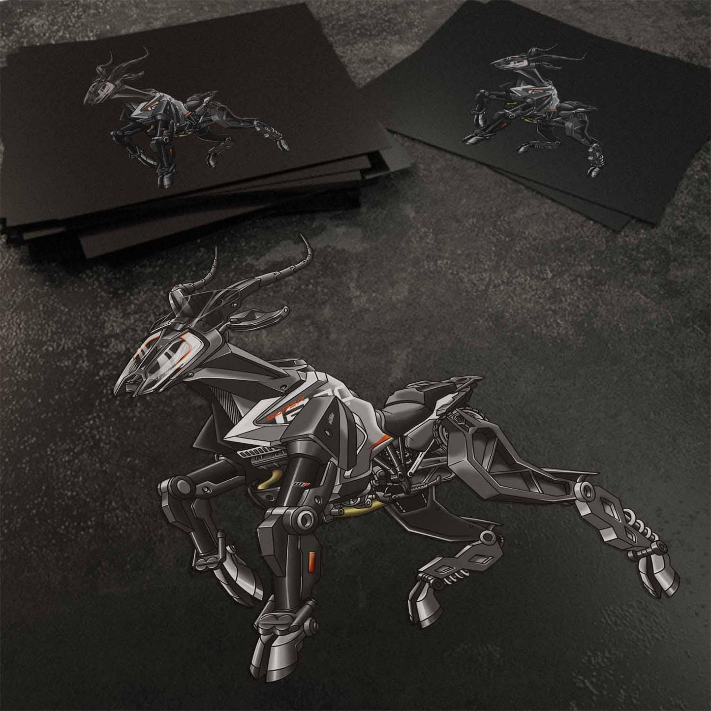 KTM 1290 Super Adventure Inspired Stickers - Set of 3 Motorcycle Decals