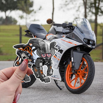 KTM RC 390 Inspired Stickers - Set of 3 Motorcycle Decals