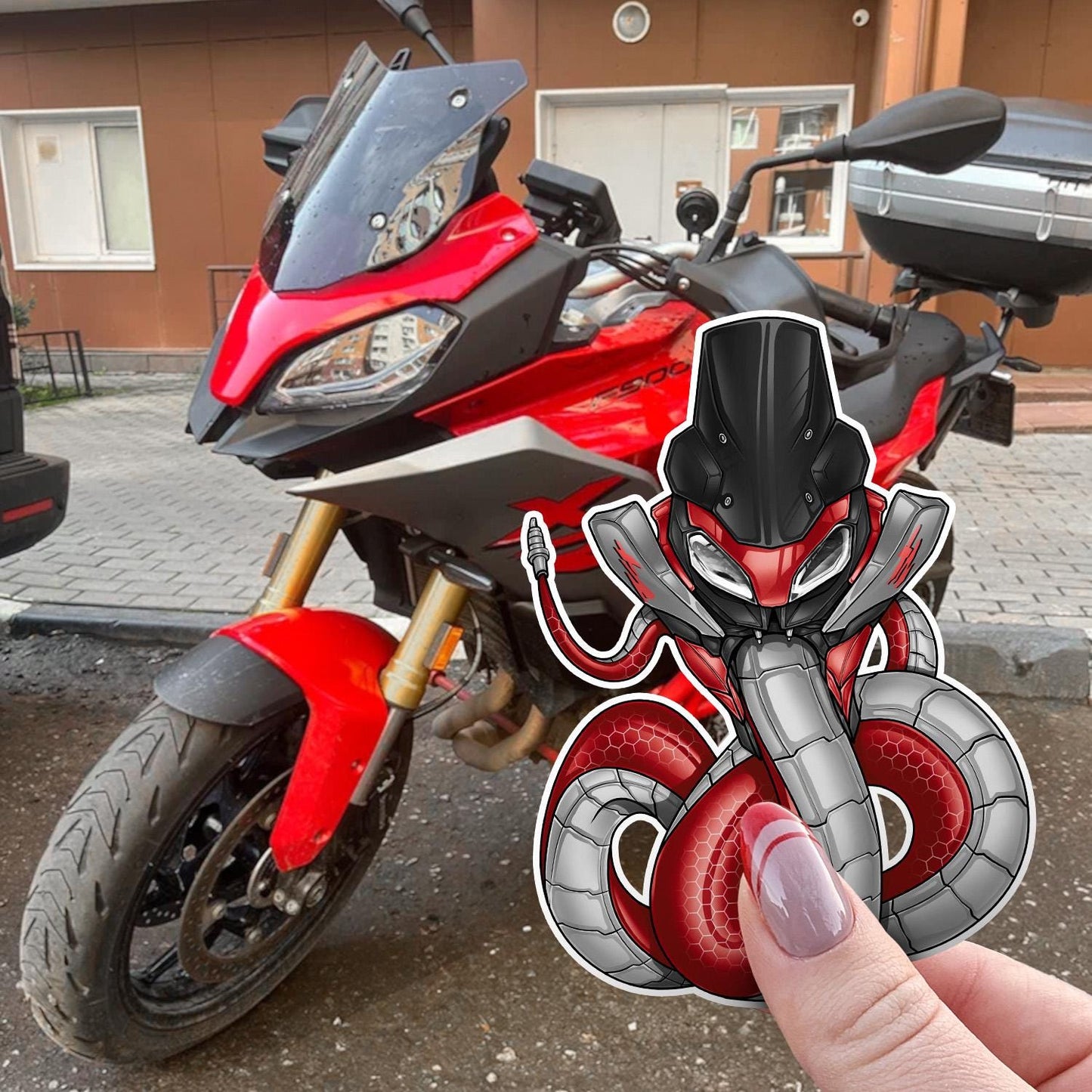 BMW F900XR Inspired Stickers - Set of 3 Motorrad Motorcycle Decals