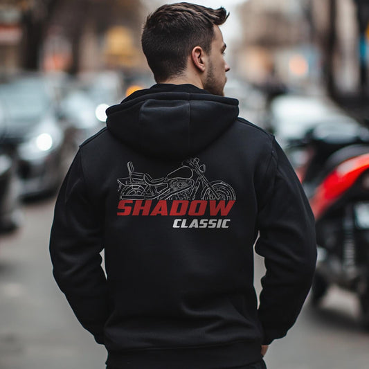 Honda VT1100 Shadow Inspired Hoodie - Motorcycle Sweatshirt for Riders