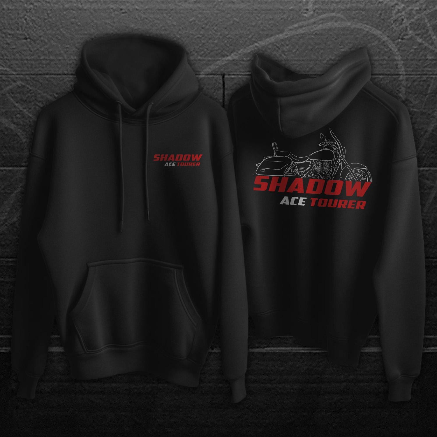 Honda VT1100 Shadow Inspired Hoodie - Motorcycle Sweatshirt for Riders