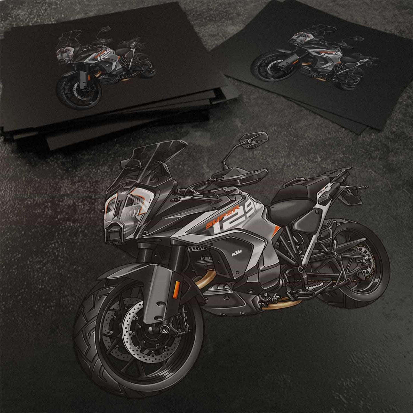 KTM 1290 Super Adventure 2021-23 Inspired Stickers - Set of 3 Motorcycle Decals