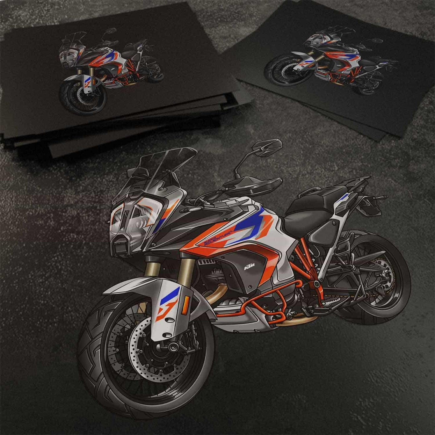 KTM 1290 Super Adventure 2021-23 Inspired Stickers - Set of 3 Motorcycle Decals