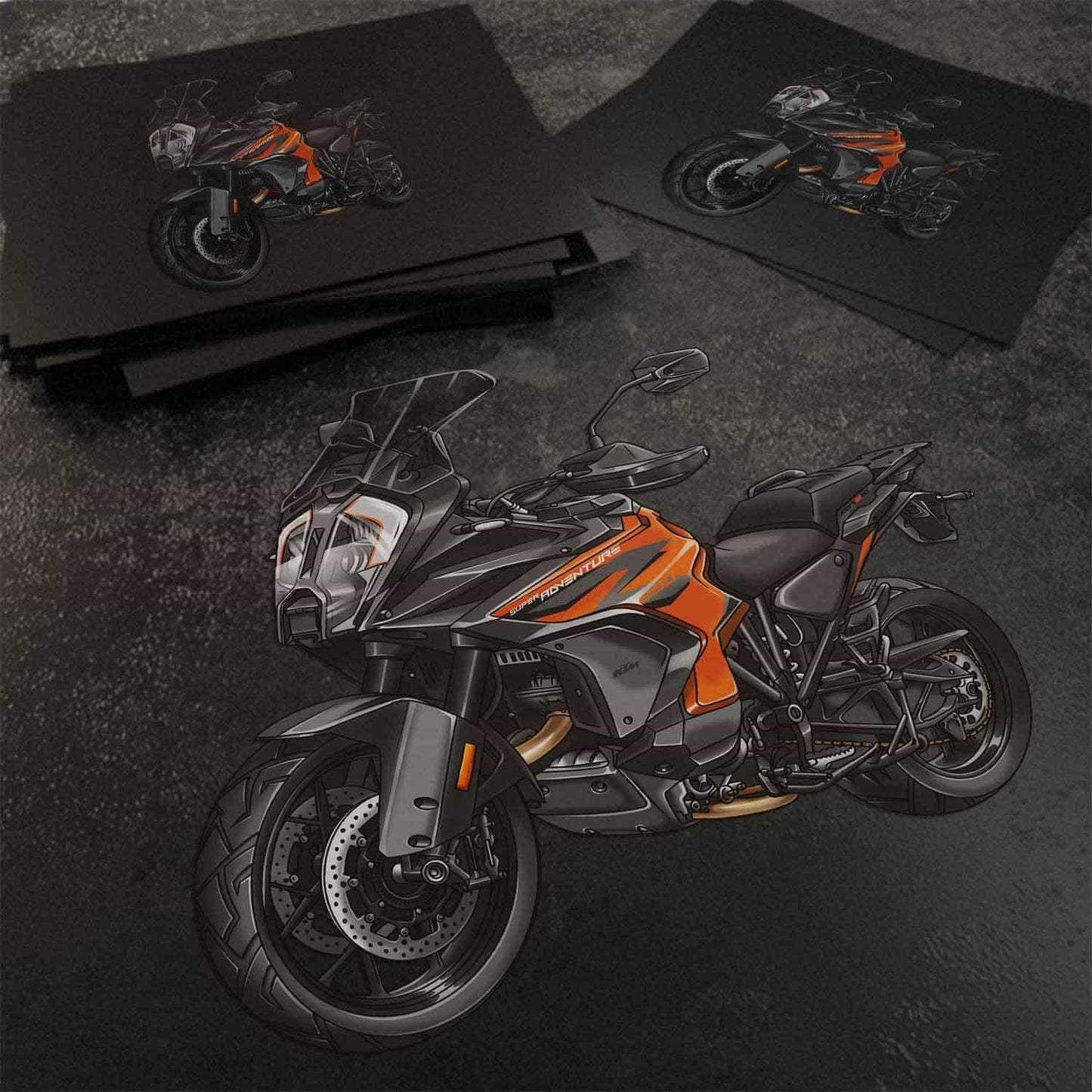 KTM 1290 Super Adventure 2021-23 Inspired Stickers - Set of 3 Motorcycle Decals