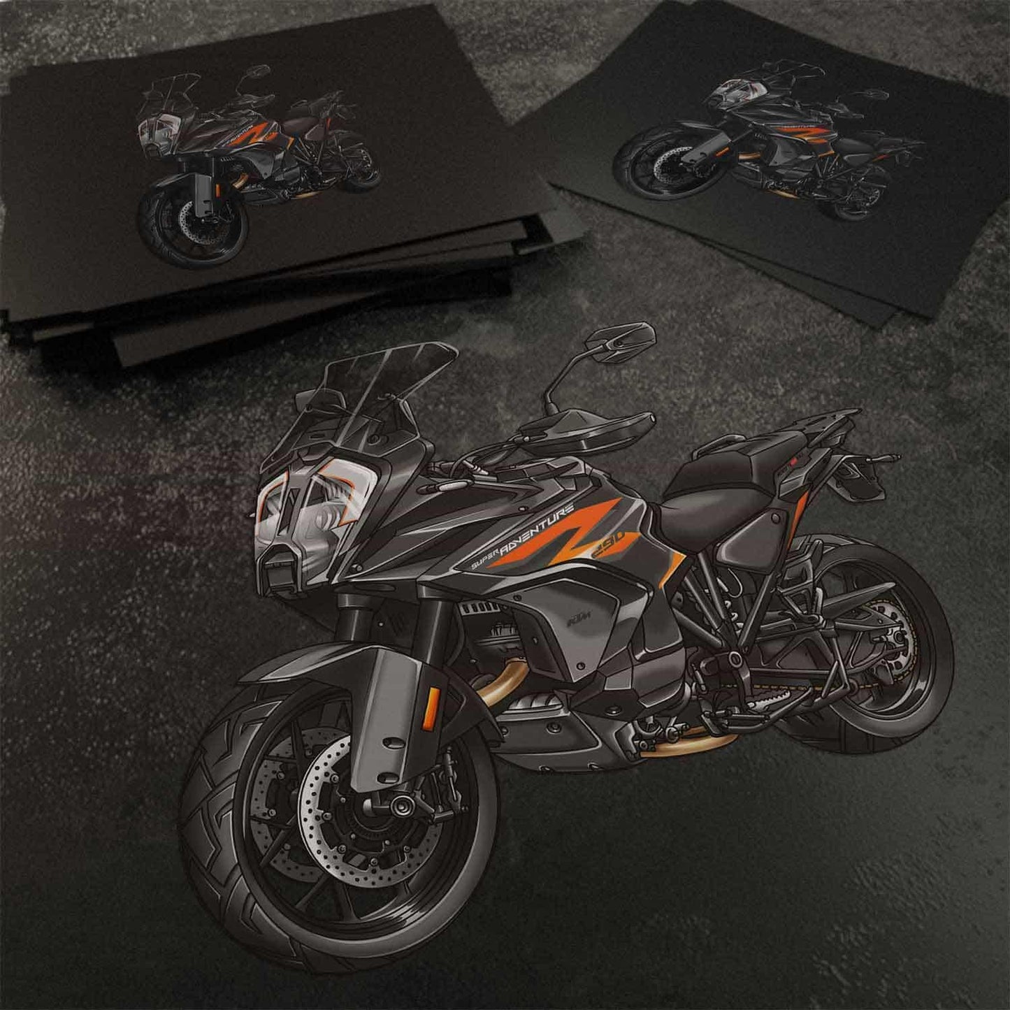 KTM 1290 Super Adventure 2021-23 Inspired Stickers - Set of 3 Motorcycle Decals
