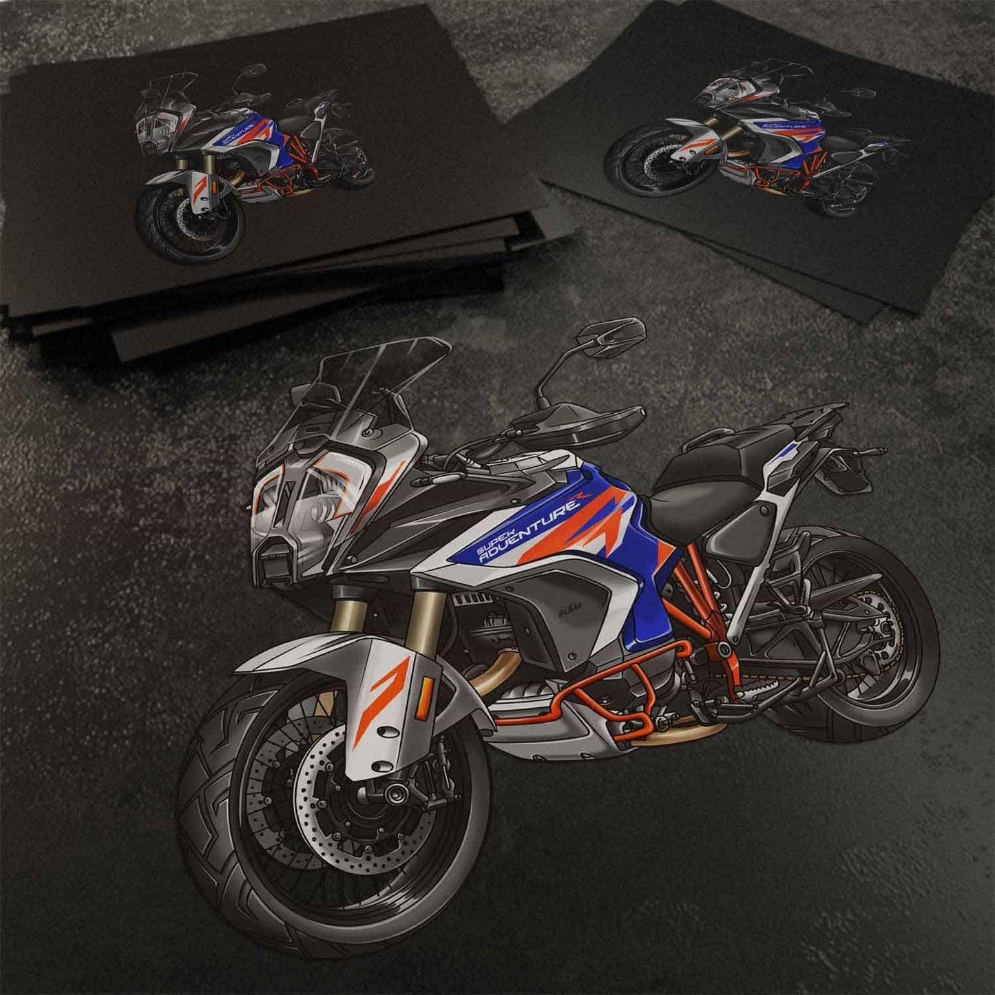 KTM 1290 Super Adventure 2021-23 Inspired Stickers - Set of 3 Motorcycle Decals