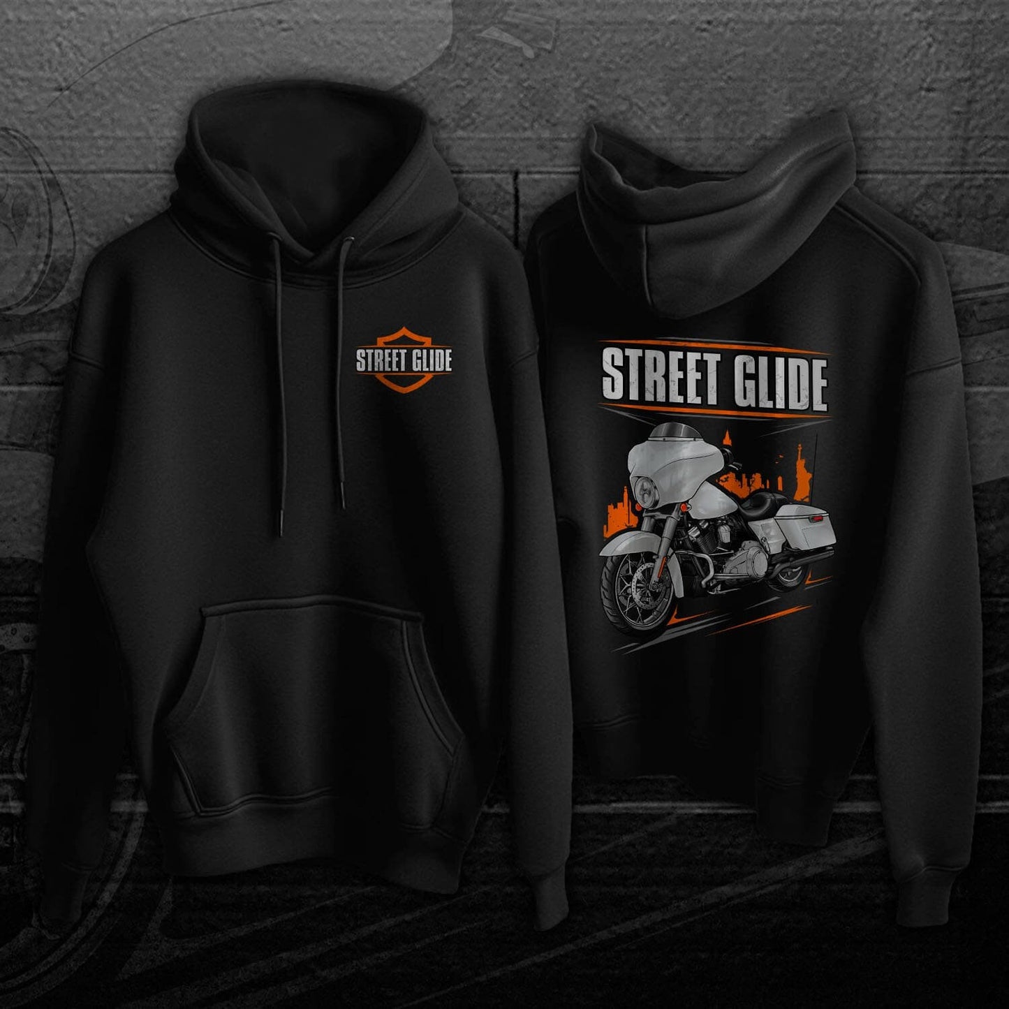 Harley Street Glide FLHX & FLHXI Hoodies - Biker Motorcycle Sweatshirt