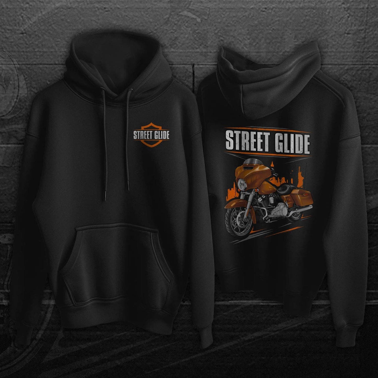 Harley Street Glide FLHX & FLHXI Hoodies - Biker Motorcycle Sweatshirt