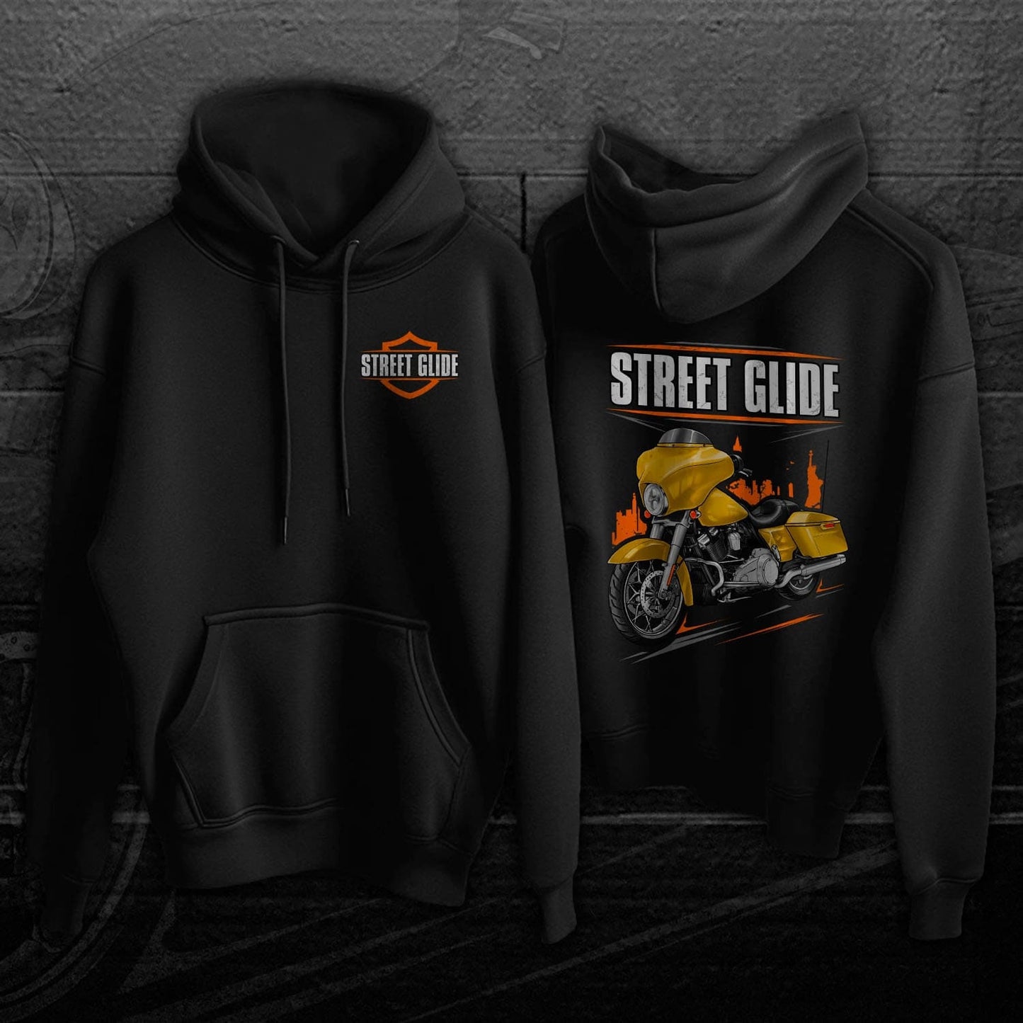 Harley Street Glide FLHX & FLHXI Hoodies - Biker Motorcycle Sweatshirt
