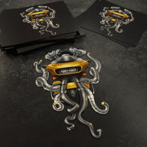 Harley Road Glide Stickers - Set of 3 Biker Motorcycle Decals