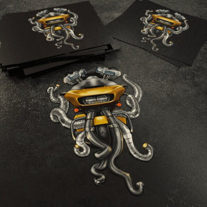 Harley Road Glide Stickers - Set of 3 Biker Motorcycle Decals