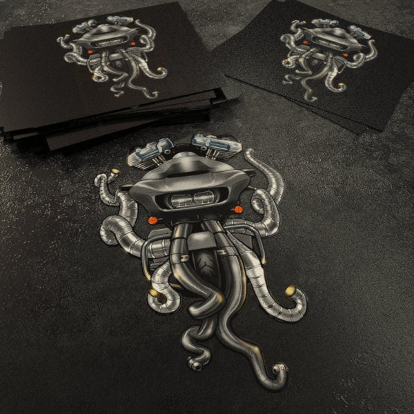 Harley Road Glide Stickers - Set of 3 Biker Motorcycle Decals