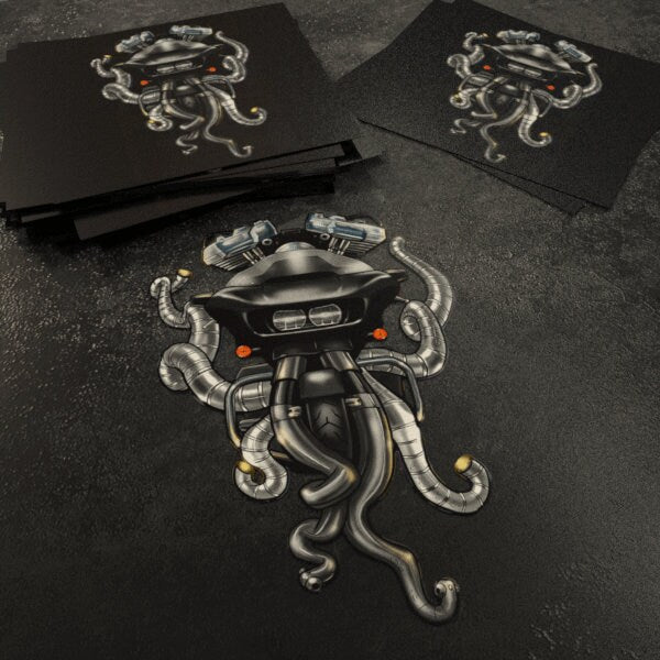 Harley Road Glide Stickers - Set of 3 Biker Motorcycle Decals