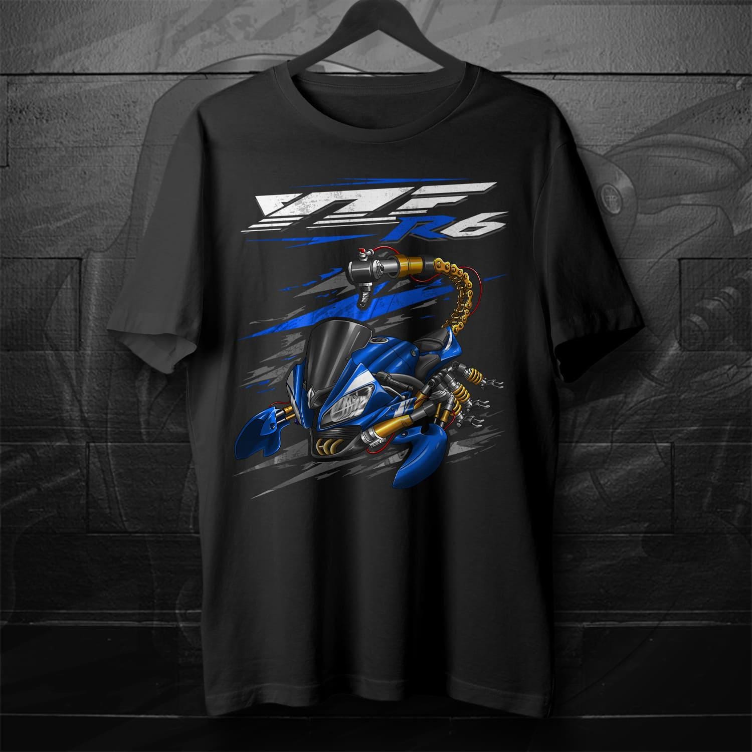 Yamaha YZF-R6 2010-11 Inspired T-Shirt - Motorcycle Tee Shirt